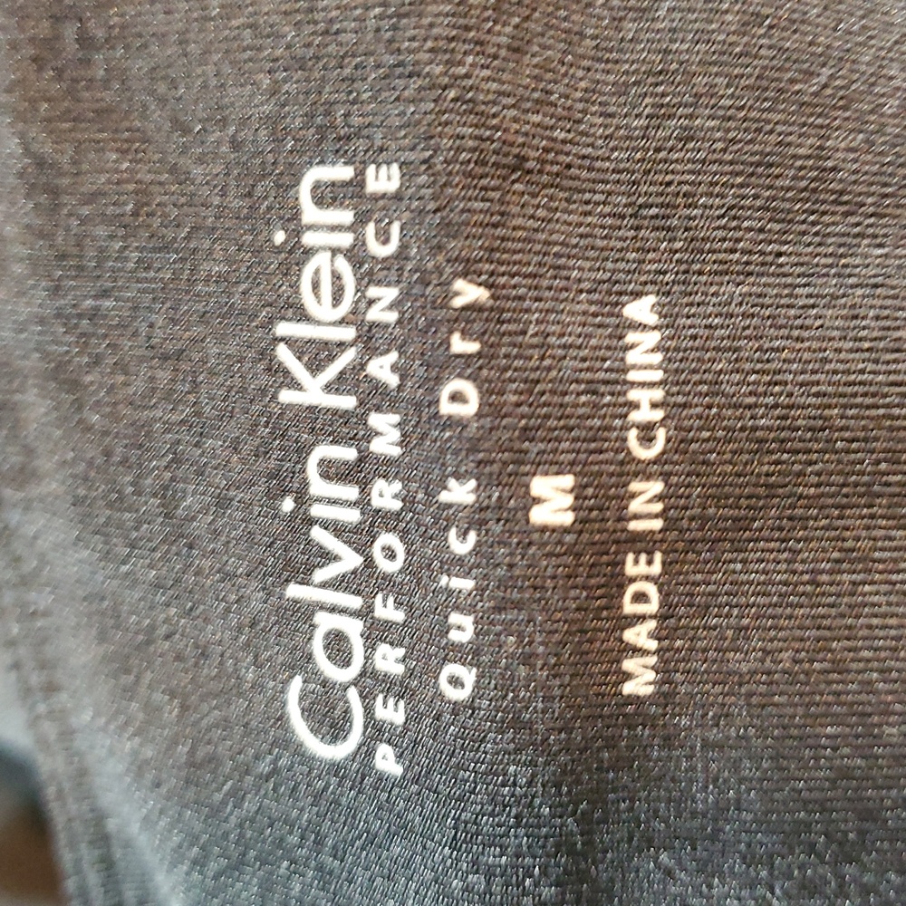 Calvin Klein Performance Black Cropped Pants Quick Dry Size M EUC - Picture 7 of 8